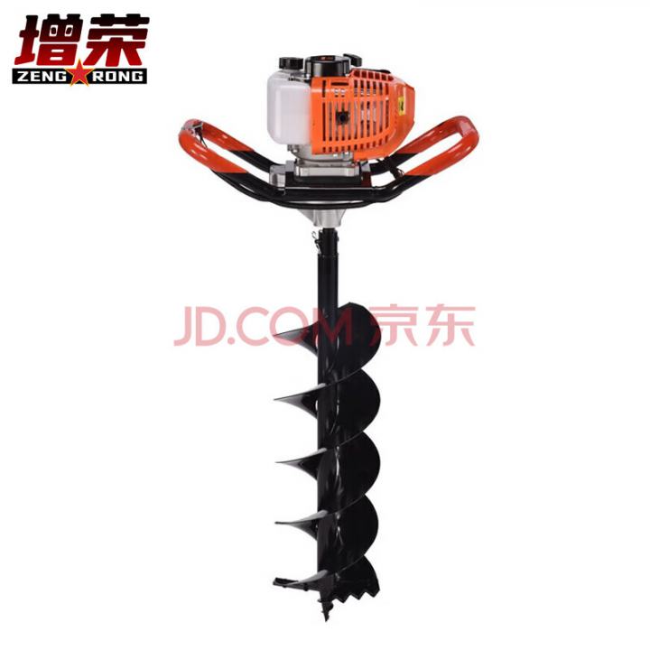 增荣植桩机（地钻） 小型打坑机冰钻打眼机二冲程63cc+钻头ZRJY-0166