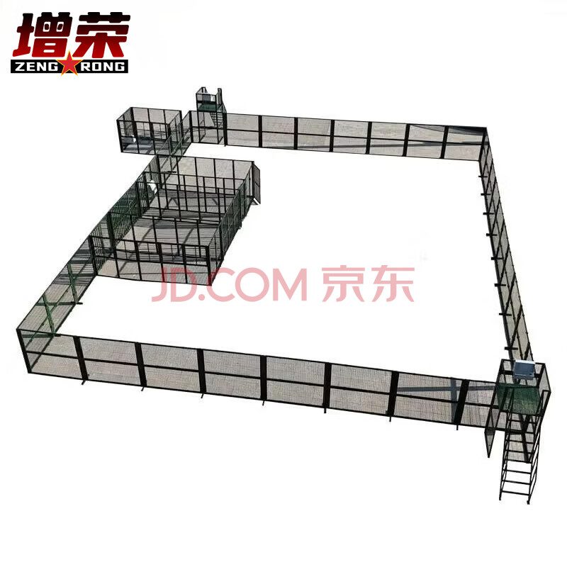 增荣模拟勤务训练场钢网款 可切换组合拼装模拟战术房屋ZR4655