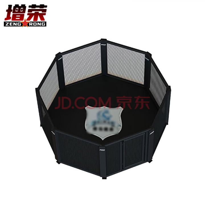增荣八角笼擂台拳击台 黑色3*3m 格斗搏击泰拳散打比赛训练 ZR4265