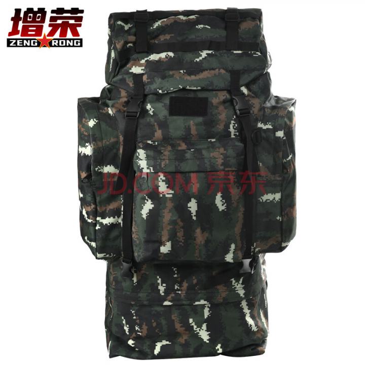增荣110L升单人大型背囊虎斑迷彩单B携行具背包战备大容量背囊