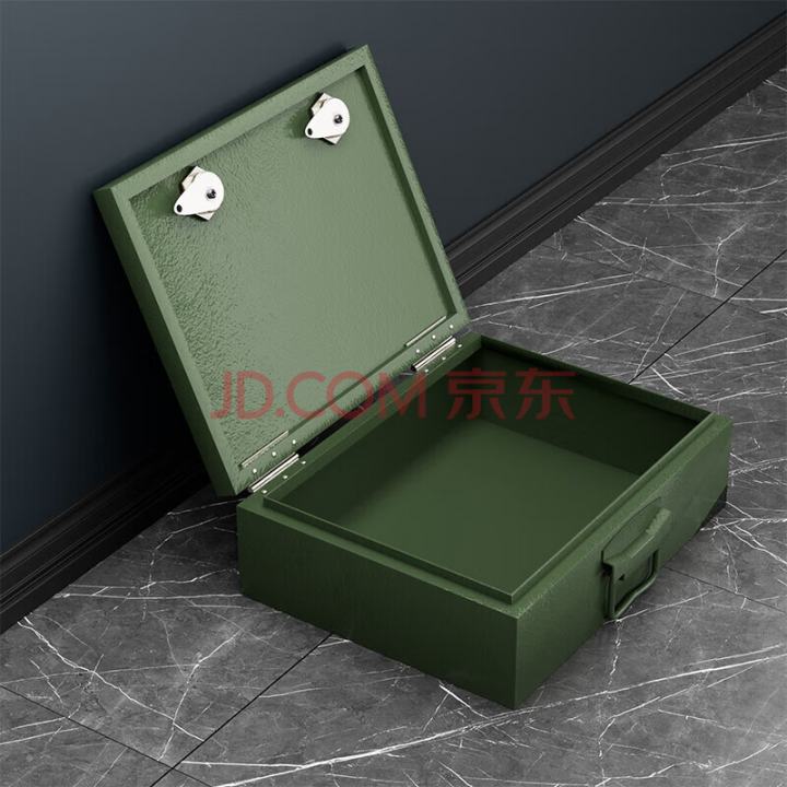 增荣弹药箱枪柜手枪柜枪支弹药存放保管柜 军绿色高115宽450深350mm