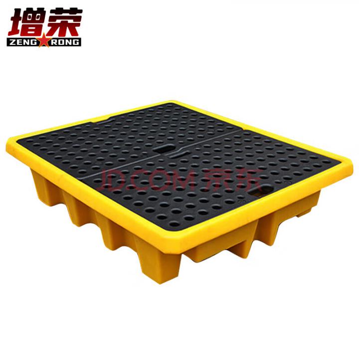 增荣防渗漏托盘 危废化品油桶吨桶特厚四桶防漏平台1300*1300*100mm