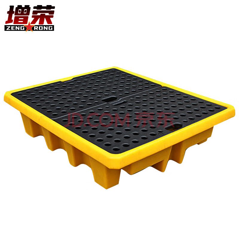 增荣防渗漏托盘 危废化品油桶吨桶特厚四桶防漏平台1300*1300*100mm
